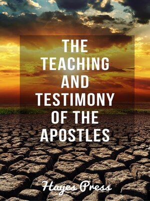 cover image of The Teaching and Testimony of the Apostles